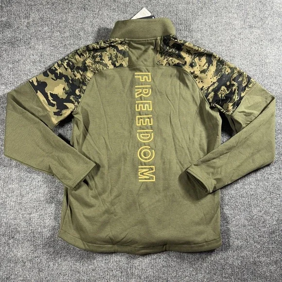 Under Armour Notre Dame Jacket Mens Medium Camo Loose Fit Green Freedom